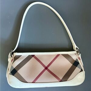 Burberry Beige and Red Check Shoulder Bag / Small cute Purse 👜